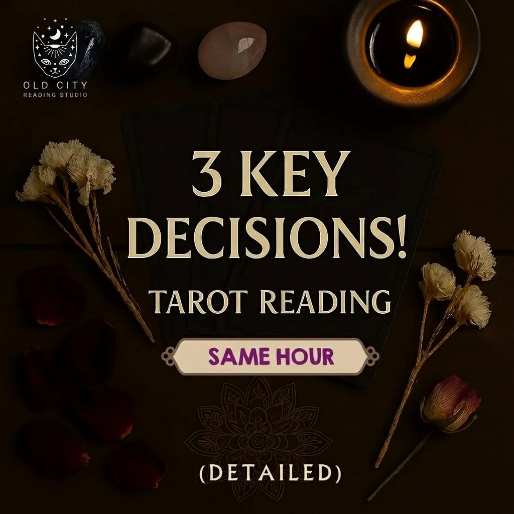 3-Question Tarot Reading • Fast PDF Insight into Love, Career & Future • Psychic Guidance